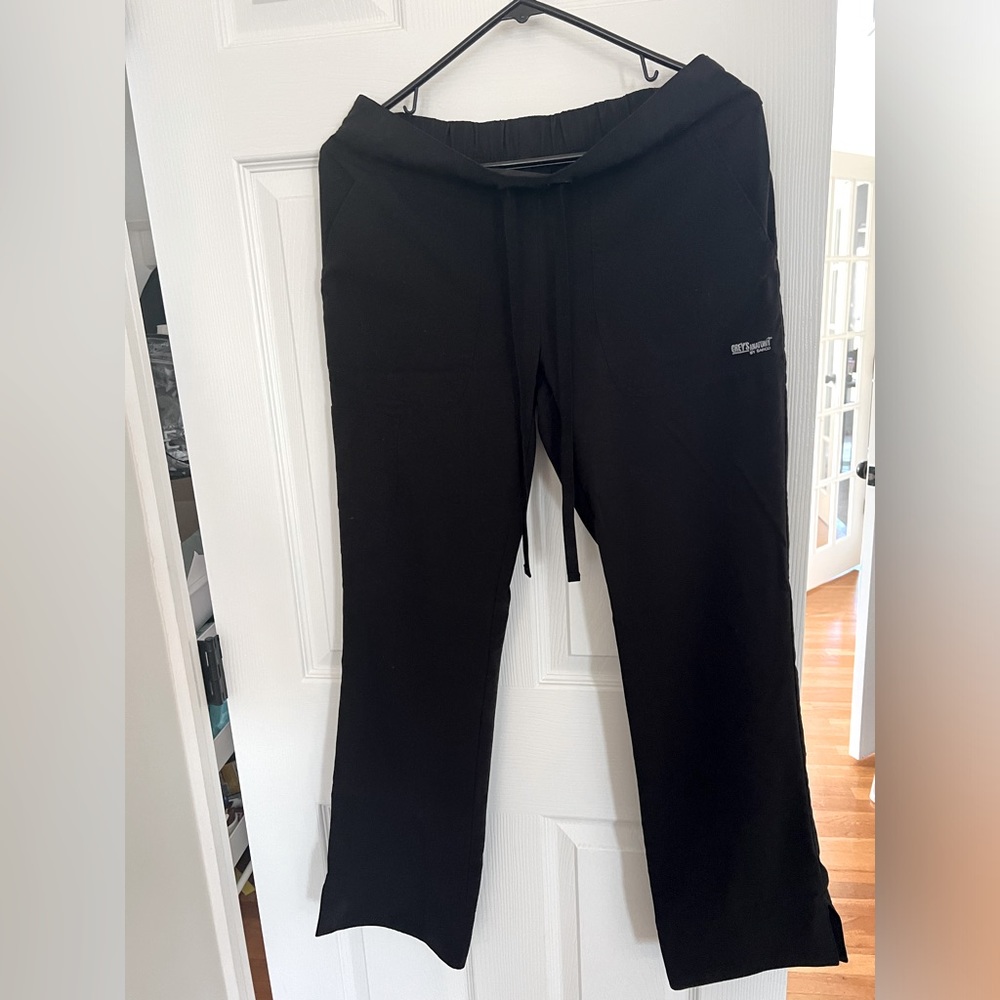 Greys Anatomy Black Scrub Pants
